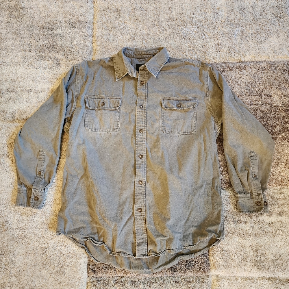 RedHead LT Men’s Denim Button Front Shirt Long Sleeve Casual Workwear